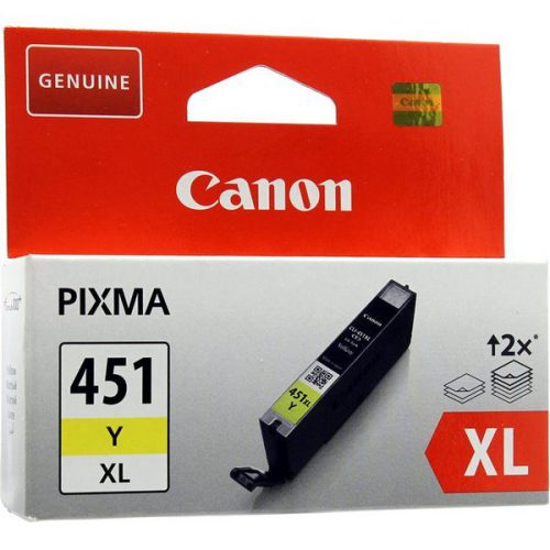 کارتریج جوهر افشان اصل Canon رنگ زرد کد451XL