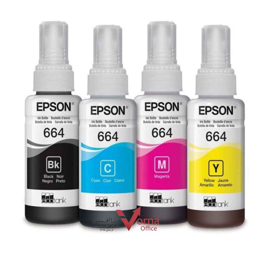 جوهر اورجینال EPSON مدل 664 کیت 4 رنگ