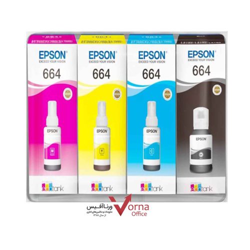 جوهر اورجینال EPSON مدل 664 کیت 4 رنگ